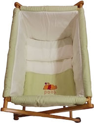 Manterol Casa Cradle with Mattress and Wheels Green