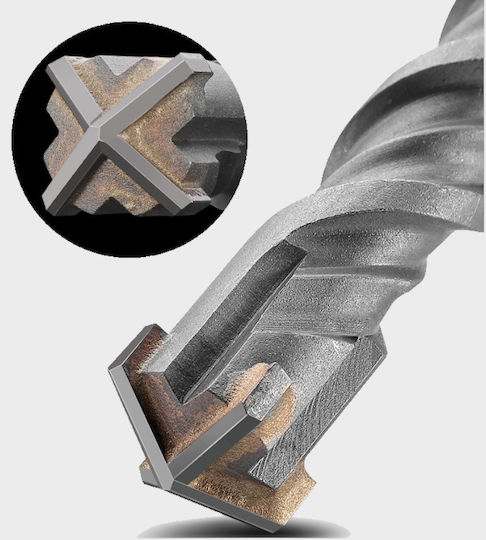 Venus Четирирезна Свредло със SDS Max Опашка за Строителни материали 26x26mm