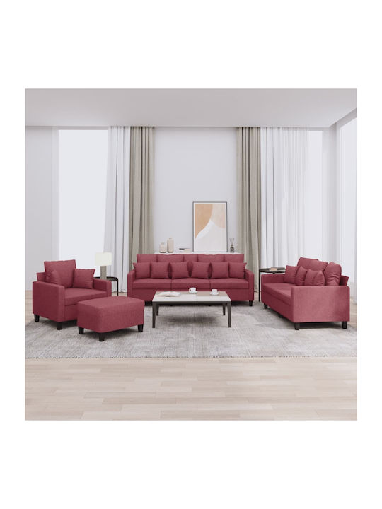 Σετ Σαλονιού 3-Sitzer & 2-Sitzer & Sessel & Hocker