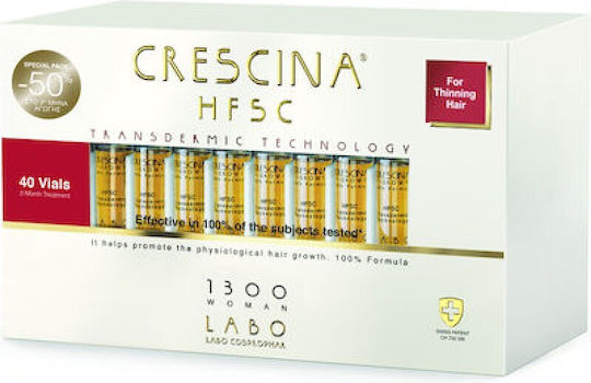 Labo Crescina HFSC 1300 Hair Ampoules Against Hair Loss for Women 40x3.5ml