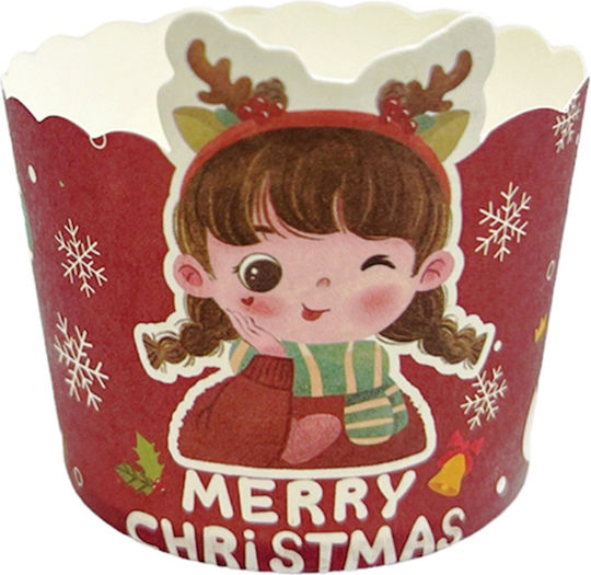 Kardasis Set Christmas Cupcake Liners Red 50pcs