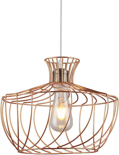 Hatzipantos Stores Pendant Light Copper with Socket E27 33cm