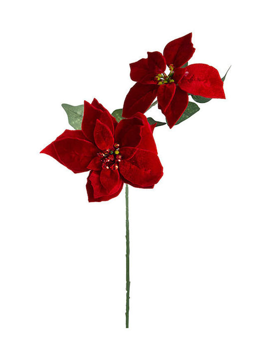 Zaros Weihnachtsdekoration Stoff Blume Länge 60cm.