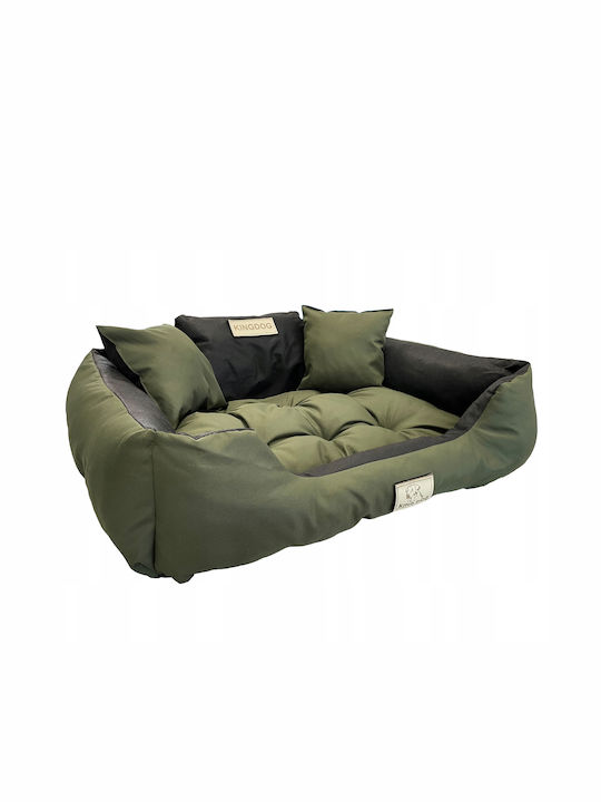 KingDog Sofa Dog Bed Green 75x65cm.