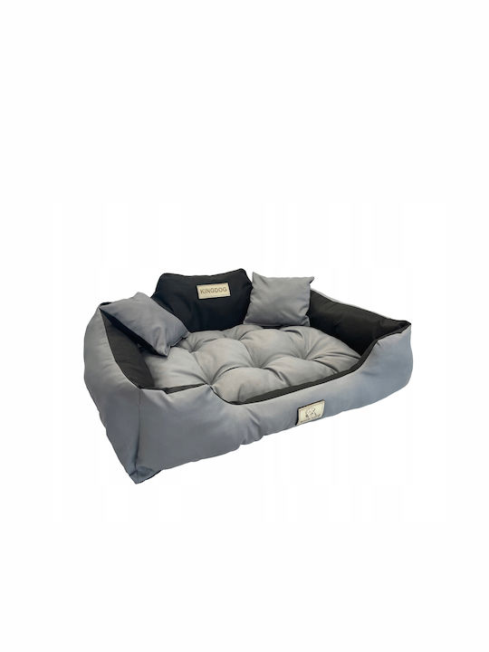 KingDog Sofa Dog Bed Gray 115x95cm.