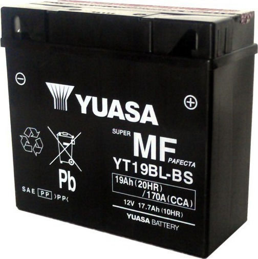 Yuasa Closed Type Motorcycle Battery 170A with Capacity 17.7Ah