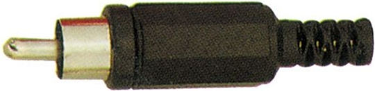 Tele Cn-75 Βύσμα RCA male Μαύρο CN-75 /B