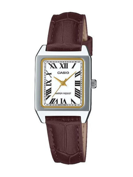 Casio Ρολόι Μπαταρίας με Δερμάτινο Λουράκι Casio Ρολόι Μπαταρίας με Δερμάτινο Λουράκι
