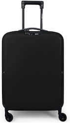 Bg Berlin Pegasus Cabin Travel Suitcase Black with 4 Wheels Height 55cm.