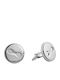 Visetti Cufflinks of Steel Silver