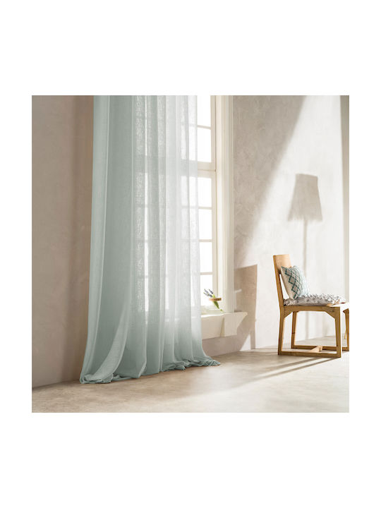 Gofis Home Curtain with Grommet Combe 502 18 Aqua 20-04-502/18 140x280cm