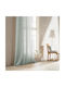 Gofis Home Curtain with Grommet Combe 502 18 Aqua 20-04-502/18 140x280cm
