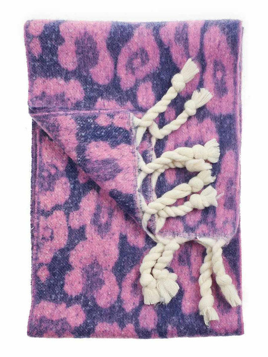 Verde Women's Wool Scarf Fuchsia