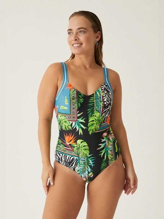 Naturana Floral Swimsuit Multicolour