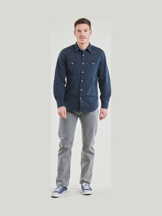 501 Men's Jeans Pants with Regular Straight Fit Gray