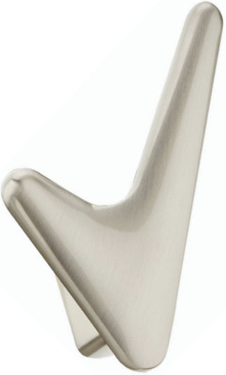 Viobrass Wall Hanger Metal Silver 11.8x9.8cm