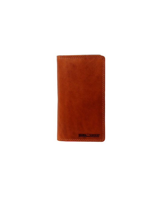 Hill Burry Men's Leather Card Wallet with RFID Brown