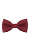 JFashion Linen Handmade Bow Tie Burgundy