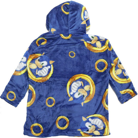 Sega Одеяло Флийс Sonic The Hedgehog Cozy Plush Polar Blanket Poncho Синьо 60x72cm