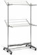 InnovaGoods Metallic Folding Electric Floor Clothes Drying Rack 24W with Hanging Length 3m