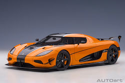 Autoart Koenigsegg Agera RS (Cone Orange / Carbon with Black accents) 1:18