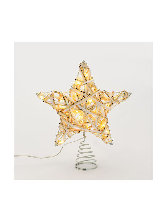 Aca Christmas Star Illuminated Ornament White 5x23cm 4pcs