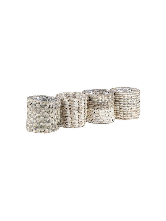 Decorative Basket Wicker with Handles 10x9cm Mica