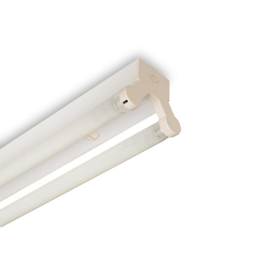 Lucas Lighting Batten Single-Ended with 2 Slots for LED Lamps T8 120cm