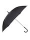 Anna Morellini Umbrella with Walking Stick Black