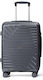 Nautica Cabin Travel Suitcase Hard Grey with 4 Wheels Height 55cm