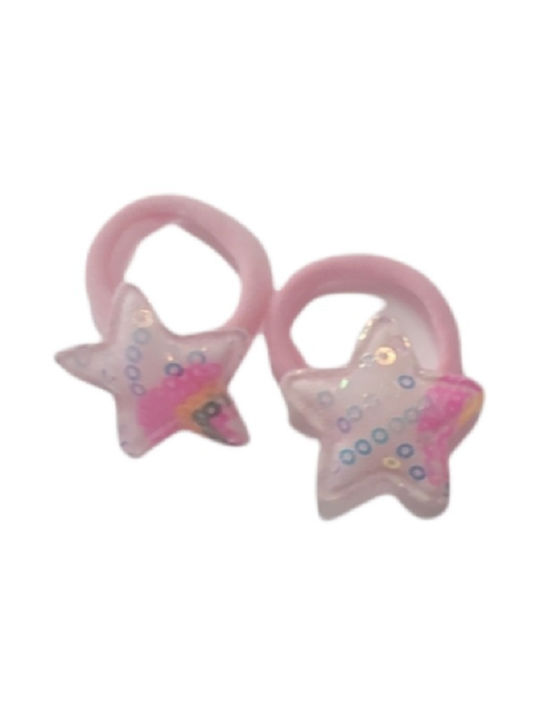 Ro-Ro Accessories Kids Hair Ties Set Astery Pink 2pcs