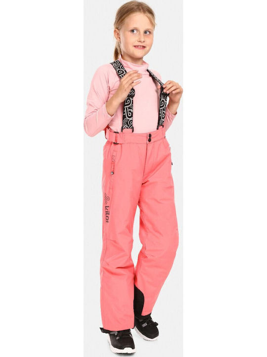 Kilpi UJ0403KI-PNK Kids Dungarees for Ski & Snowboard Pink