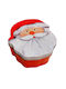 Christmas Container Metallic Red L18xW15xD6cm 1pcs