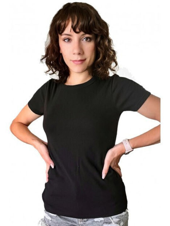 IDER Damen Thermo Kurzarmshirt Schwarz