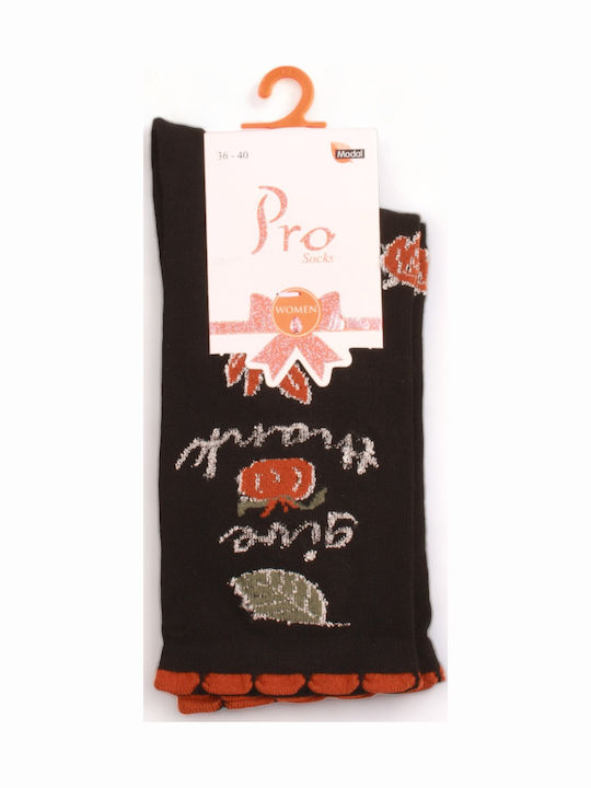 Pro Socks Modal Soft Femei Șosete Black 1Pachet