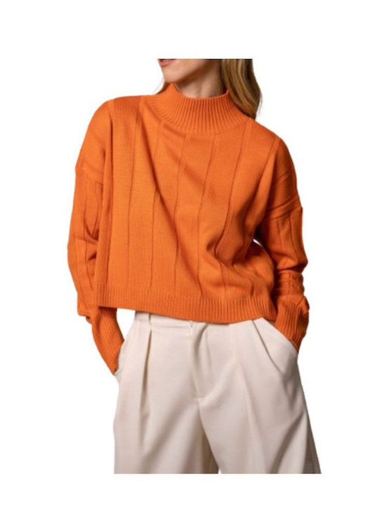 Moutaki Damen Langarm Pullover Orange