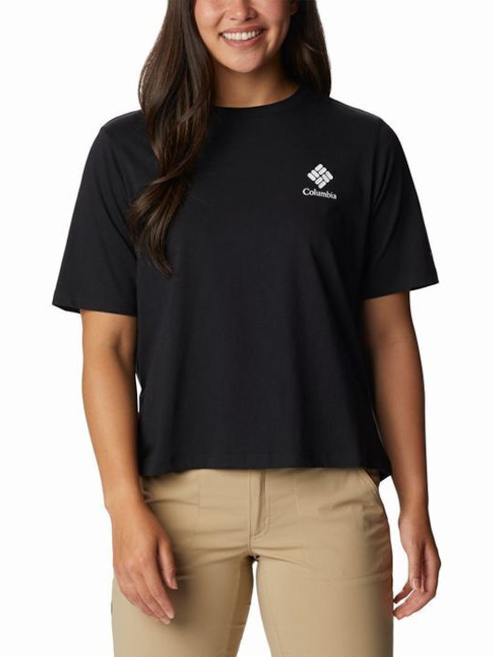 Columbia North Cascades Women's T-shirt Polka Dot Black