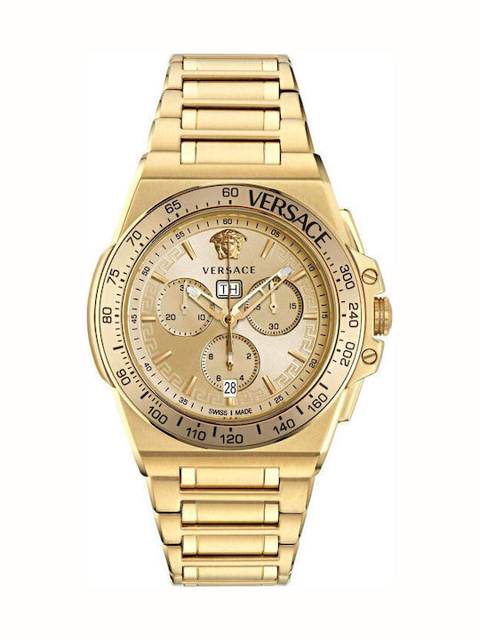 Versace Greca Extreme Ρολόι Μπαταρίας με Μεταλλικό Μπρασελέ Versace Greca Extreme Ρολόι Μπαταρίας με Μεταλλικό Μπρασελέ
