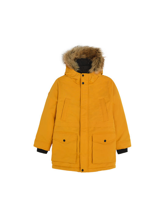 Cool Club Kids Casual Jacket with Hood Yellow