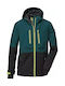 Waterproof Kids Casual Short Coat with Hood Petrol