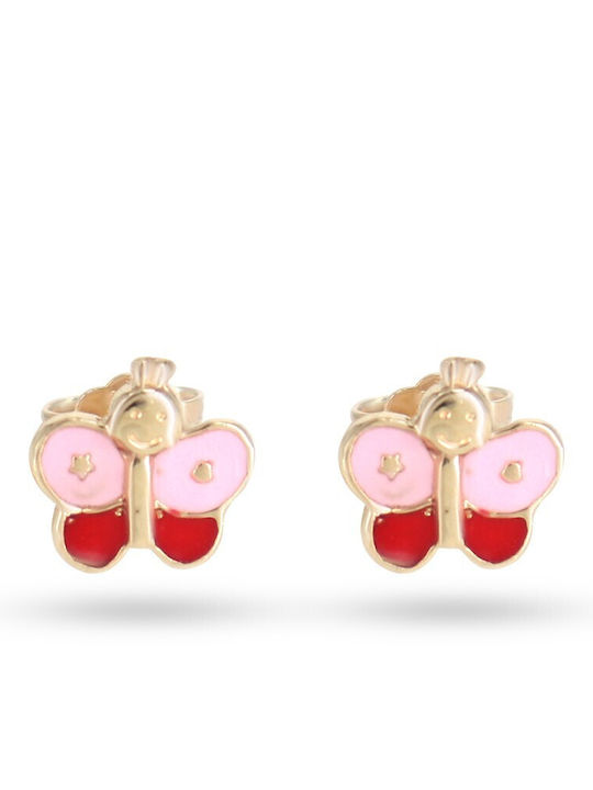 Vitopoulos Kids Earrings Studs made of Gold 14K