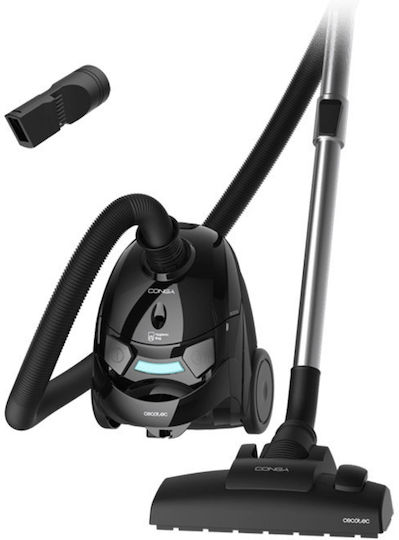 Cecotec Conga Powerbag 2000 Ηλεκτρική Σκούπα 800W με Σακούλα 2lt Μαύρη
