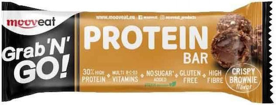 Mooveat Grab 'n' Go! Bar with 30% Protein & Flavor Crispy Brownie 40gr