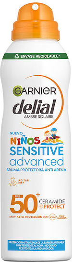 Garnier Sensitive Advanced Delial SPF50+ Αδιάβροχο Παιδικό Αντηλιακό Γαλάκτωμα 150ml