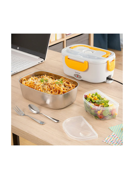InnovaGoods Microwave Inox Electric Lunch Box Gray 23.5x10.5cm