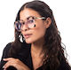 Foster Women's Blue Light Blocking Glasses in Bej Tortoise