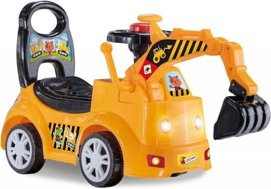 Lisciani Giochi Carotina Baby Bulldozer Autos Ride On Für 18+ Monate Mit Geräuschen Gelb