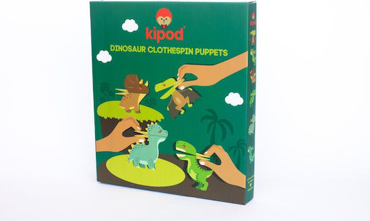 Kipod Kinderhandwerk Marionetten auf Wäscheklammern Dinosaurier für Kinder 3+ Jahre alt+ Jahre
