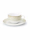 Cryspo Trio Soleil Set of Cups Tea Porcelain Beige 250ml 6pcs