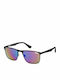 Superdry Men's Sunglasses with Black Metal Frame and Multicolour Mirror Lens ACE004